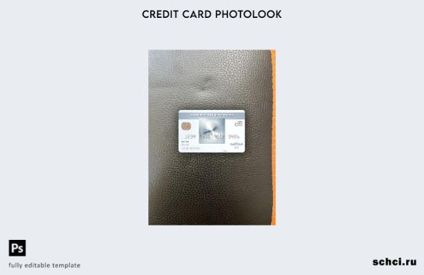 цифровая загрузка США Citibank AMEX daily®, фотошаблон лицевой стороны кредитной